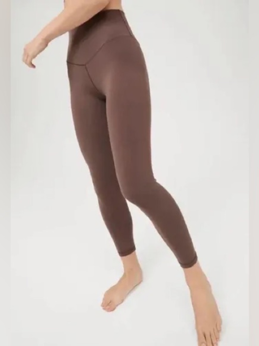 aerie Chill Play Move - Taupe Brown High-Rise Leggings